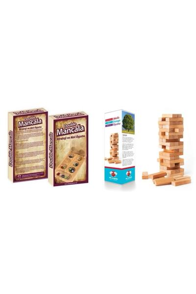 Zeka Akademisi مانجالا من الحجر الزجاجي الخشبي الطبيعي لشخصين ولعبة التوازن ا...