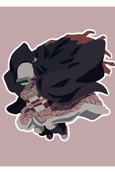 Universal Διακοσμητική ξύλινη αφίσα ζωγραφικής της Nezuko από το Demon Slayer