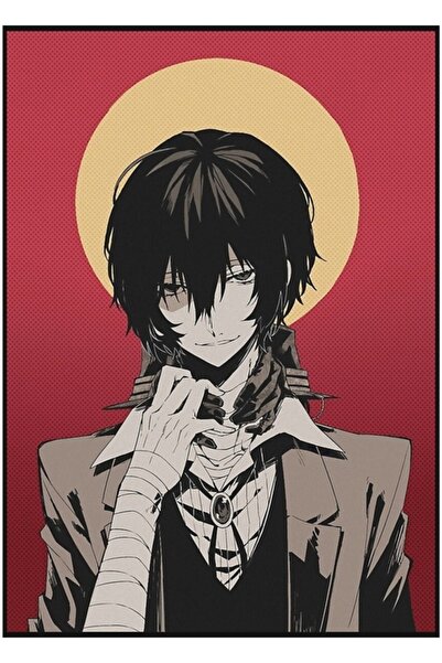 Universal Dazai Osamu Bsd Tablo Ahşap Poster Dekoratif