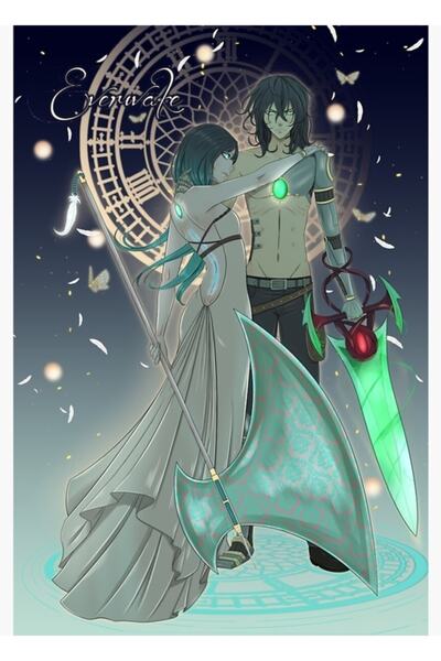 Universal Дървен декоративен плакат за маса Everwake