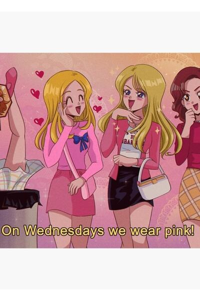 Universal Μέσες Ηλικίες Κοριτσιών - Τις Τετάρτες φοράμε ροζ! Ξύλινη Διακοσμητ...