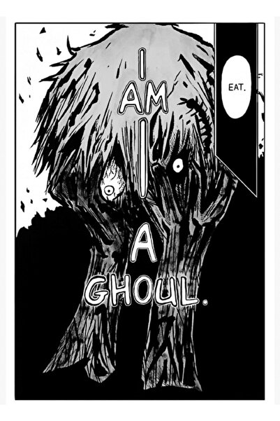 Universal Kaneki Tokyo Ghoul Manga Paneli Tablo Ahşap Poster Dekoratif
