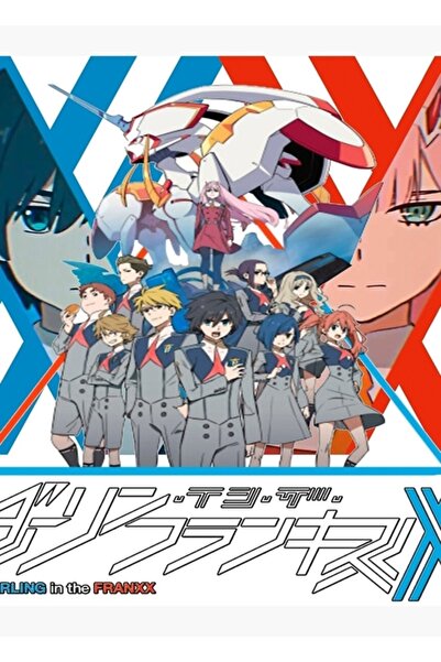 Universal Διακοσμητική Ξύλινη Αφίσα με Λογότυπο του Anime Darling In The Franxx