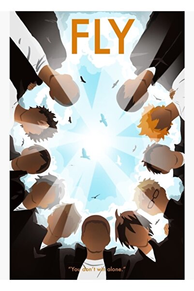 Universal Poster Haikyuu - Poster decorativ din lemn cu pictură Karasuno