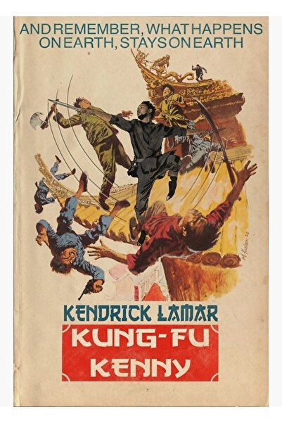 Universal Kendrick Lamar - Tablou parodie Kung Fu Kenny, Poster decorativ din...