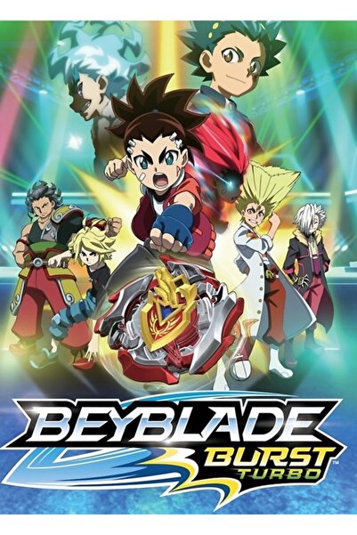 Universal Beyblade Burst Turbo Anime Kids Break Manga Superz Tablo Ahşap Post...
