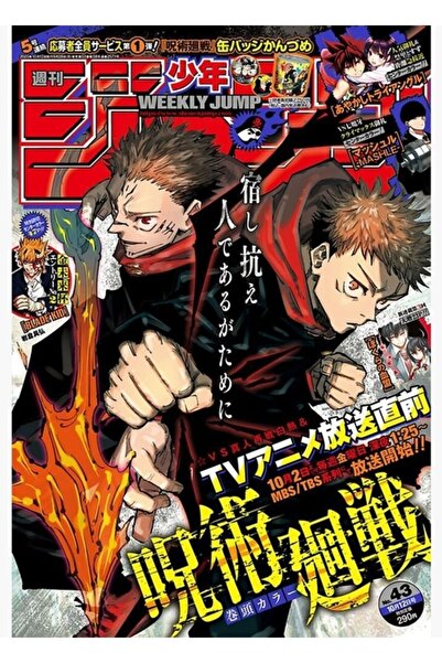 Universal Jujutsu Kaisen Dergisi Tablo Ahşap Poster Dekoratif