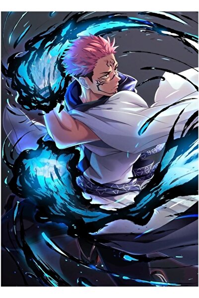 Universal Jujutsu Kaisen Sukuna Tablo Ahşap Poster Dekoratif