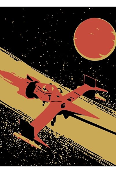 Universal Διακοσμητική ξύλινη αφίσα Cowboy Bebop Retro Vintage για ζωγραφική