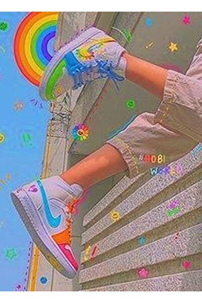 Universal Y2k Spor Ayakkabı Estetik Tablo Ahşap Poster Dekoratif