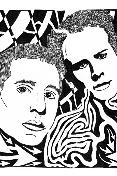 Universal Διακοσμητική ξύλινη αφίσα ζωγραφικής τέχνης Simon And Garfunkel's L...