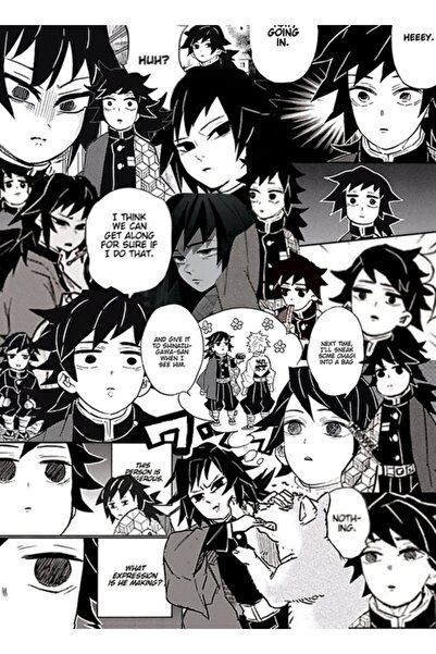 Universal Derp Giyuu Kolaj (iblis Avcısı) Tablo Ahşap Poster Dekoratif