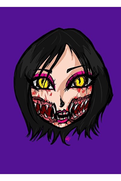 Universal Mortal Kombat X - Chibi Mileena Slikanje lica Drveni poster Dekorat...
