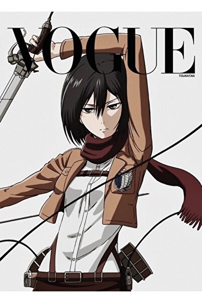 Universal Εξώφυλλο περιοδικού Mikasa 2 Εικονογραφήσεις Ξύλινη αφίσα Διακοσμητική