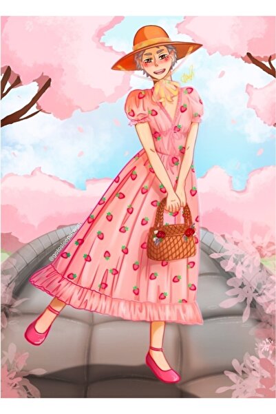 Universal Διακοσμητική ξύλινη αφίσα με εικόνα του Σουγκαβάρα και της Φράουλας