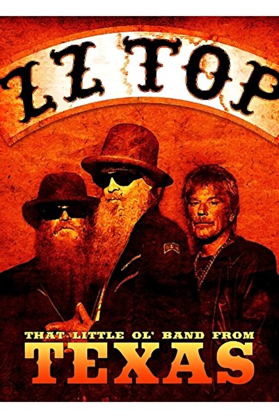 Universal Zz Top - Ξύλινη διακοσμητική αφίσα τέχνης Τέξας