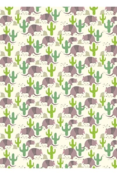 Universal Armadillo Parade II Tablo Poster decorativ din lemn