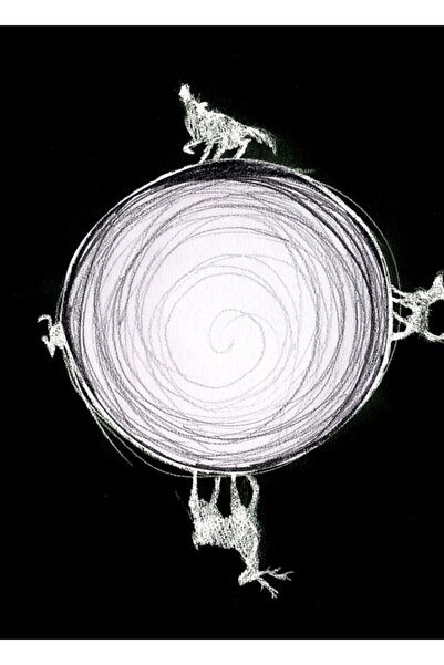 Universal Διακοσμητική ξύλινη αφίσα με αναστρέψιμο σχέδιο φεγγαριού