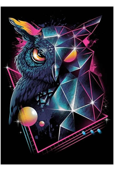 Universal Poster decorativ din lemn Rad Owl Tablo