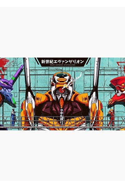 Universal Neon Genesis Evangelion Tüm Ünite Tablo Ahşap Poster Dekoratif