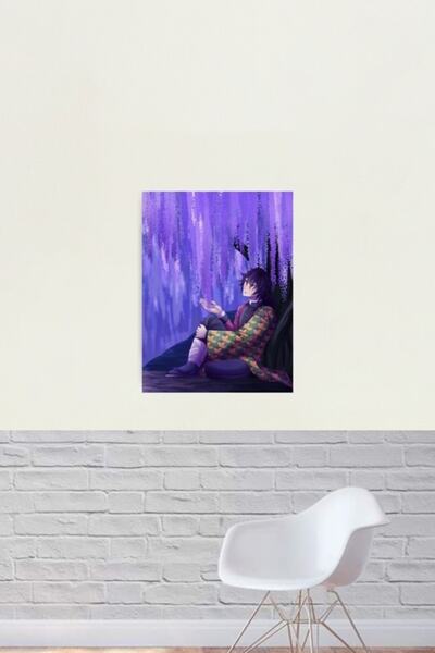 Universal Giyu Tomioka Tablo Ahşap Poster Dekoratif
