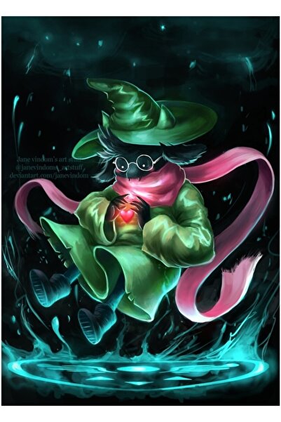 Universal Deltarune - Ralsei Tablo Ahşap Poster Dekoratif