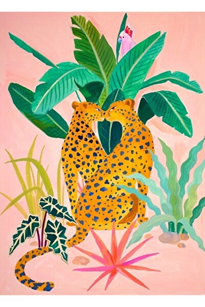 Universal Poster decorativ din lemn Cheetah Crush