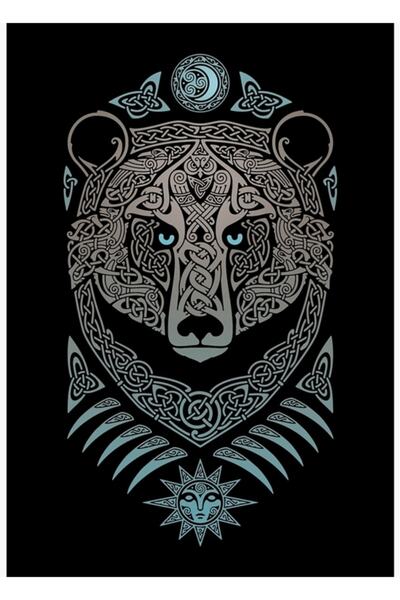 Universal Tablou din lemn cu pești de pădure, poster decorativ