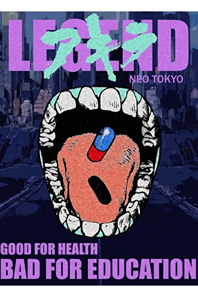 Universal Poster decorativ din lemn Neo Tokyo Legend