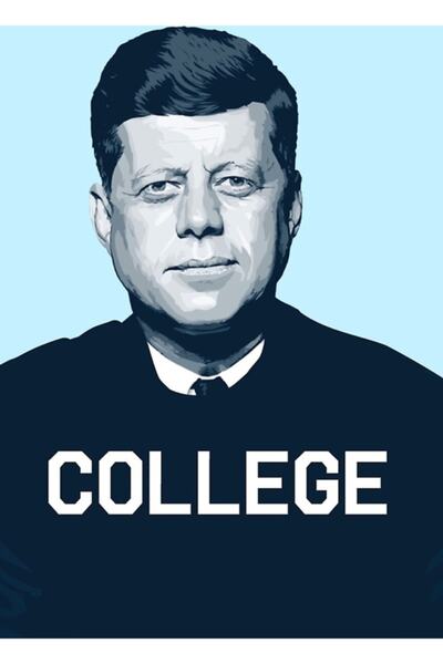 Universal Διακοσμητική ξύλινη αφίσα για πάρτι Jfk