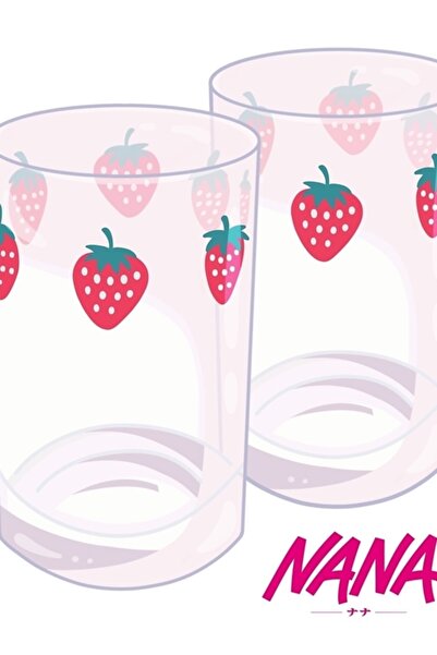 Universal Nana - Çilek Bardakları Tablo Ahşap Poster Dekoratif
