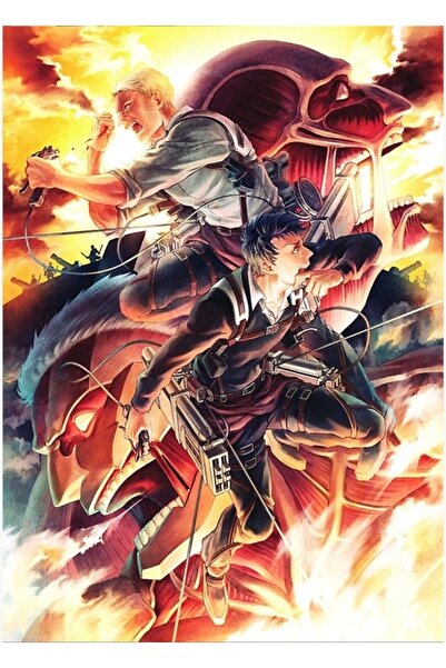 Universal Επιτραπέζια ξύλινη διακοσμητική αφίσα Attack on Titan Reiner και Be...