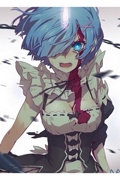 Universal Rem - Re:zero Tablo Ahşap Poster Dekoratif