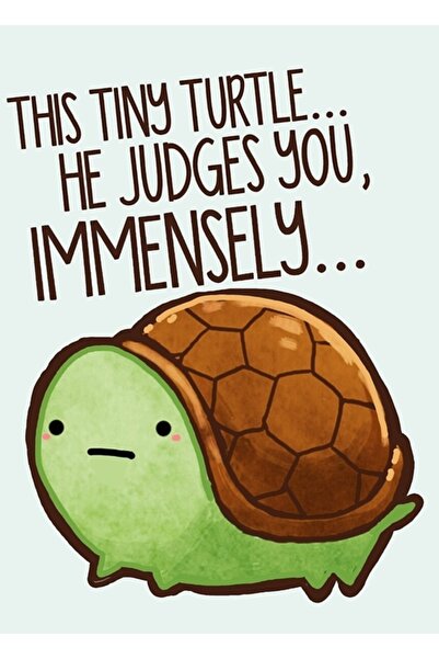 Universal Această broască țestoasă... te judecă. Tablou decorativ din lemn, t...