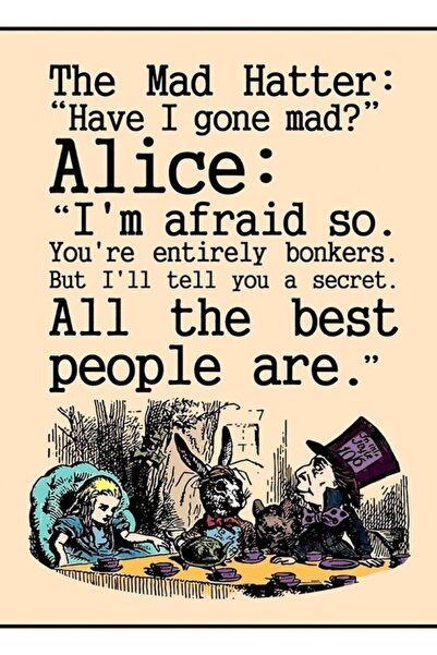 Universal Alice Harikalar Diyarında ; Vintage Çılgın Şapkacılar Çay Partisi B...