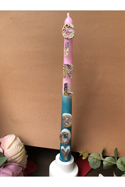 Elif Design Cinsiyet Partisi Mumu Baby Shower Mum Bebek Partisi Mumu Kokulu Ş...