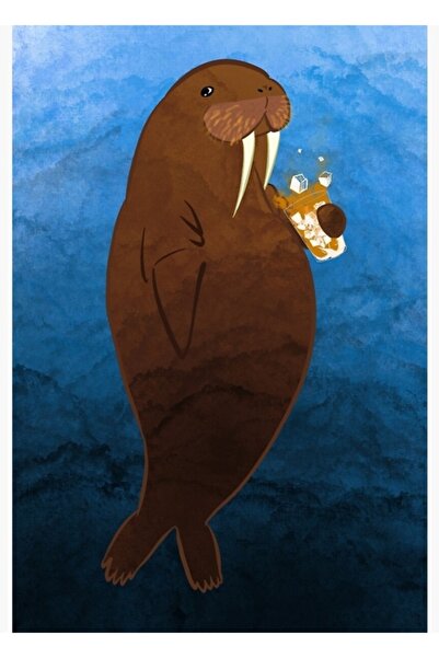 Universal Poster decorativ din lemn cu cafea preparată la rece și tablou cu l...