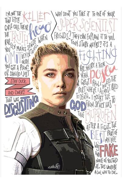 Universal Poster decorativ din lemn Yelena Belova