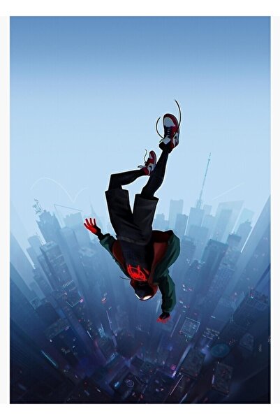 Universal Miles Morales Zıplıyor Ahşap Poster Dekoratif