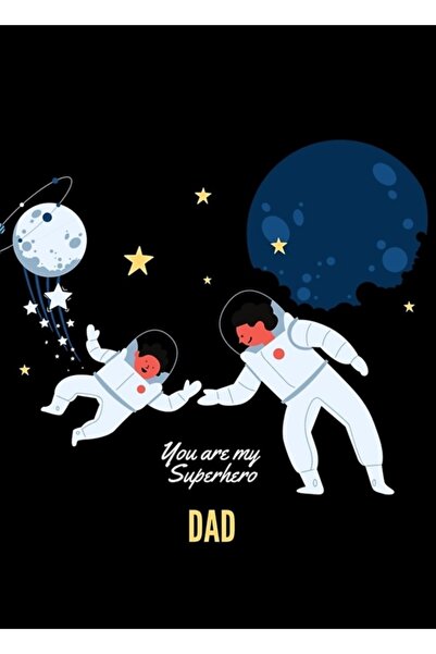 Universal Татко, ти си моят супергерой - Дървен декоративен плакат G11