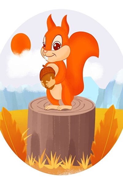 Universal Φθινοπωρινό Παιχνίδι Ζωάκια Πάρτι Τραπέζι Ξύλινη Αφίσα Διακοσμητική