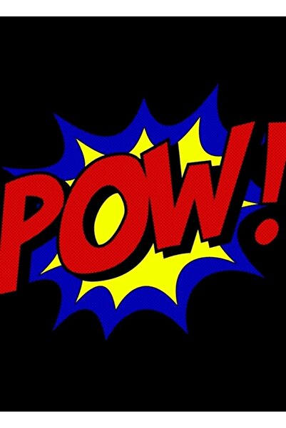 Universal Διακοσμητική Ξύλινη Αφίσα Superhero Pow