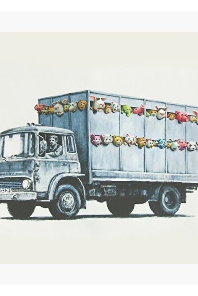 Universal Banksy Sirenele Miei îl tăiază pe camionul cu carne, tablou, poster...