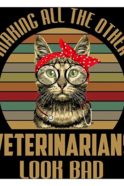 Universal Hayvanlar Doktor Diğer Tüm Veterinerleri Kötü Görünüyor Tablo Ahşap...