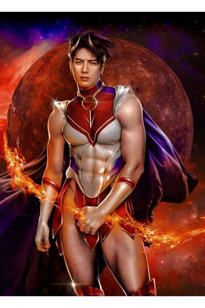 Universal Poster decorativ din lemn Fire Soul Planet