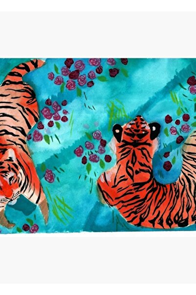 Universal Tablou Tigri Poster din lemn decorativ