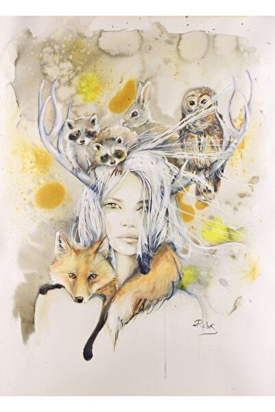 Universal Декоративен дървен плакат с фауна за маса