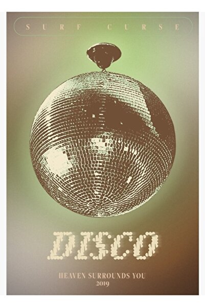 Universal Dısco Surf Curse Αφίσα Τέχνης Ξύλινη Διακοσμητική Αφίσα