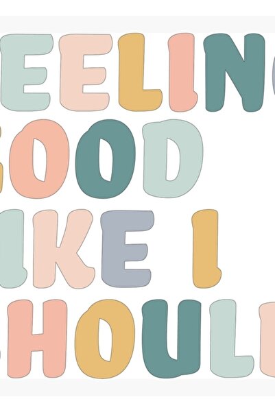 Universal Ζητάω να με κάνετε να νιώσω καλά - Ξύλινη διακοσμητική αφίσα πίνακα "