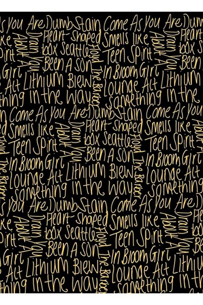 Universal Διακοσμητική ξύλινη αφίσα Nirvana